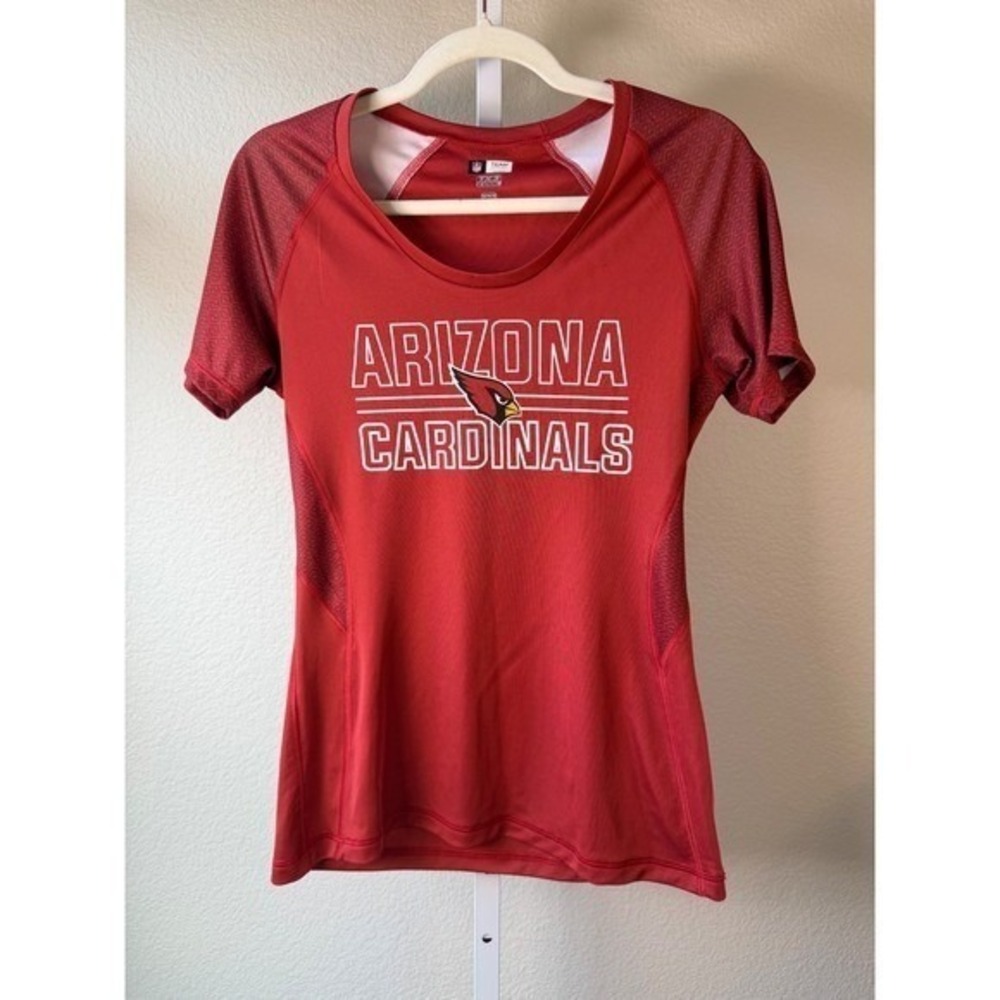 NFL Team Apparel Arizona Cardinals Womens Red TX3 Cool Performance Shirt Medium